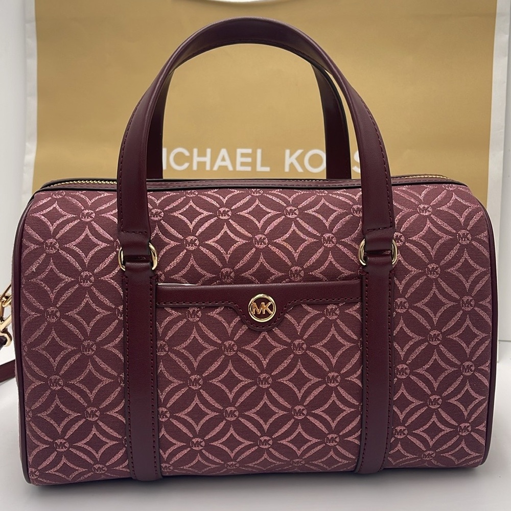 MICHAEL KORS JST TRAVEL MEDIUM DUFFLE SATCHEL SHOULDER CROSSBODY BAG MK NWT